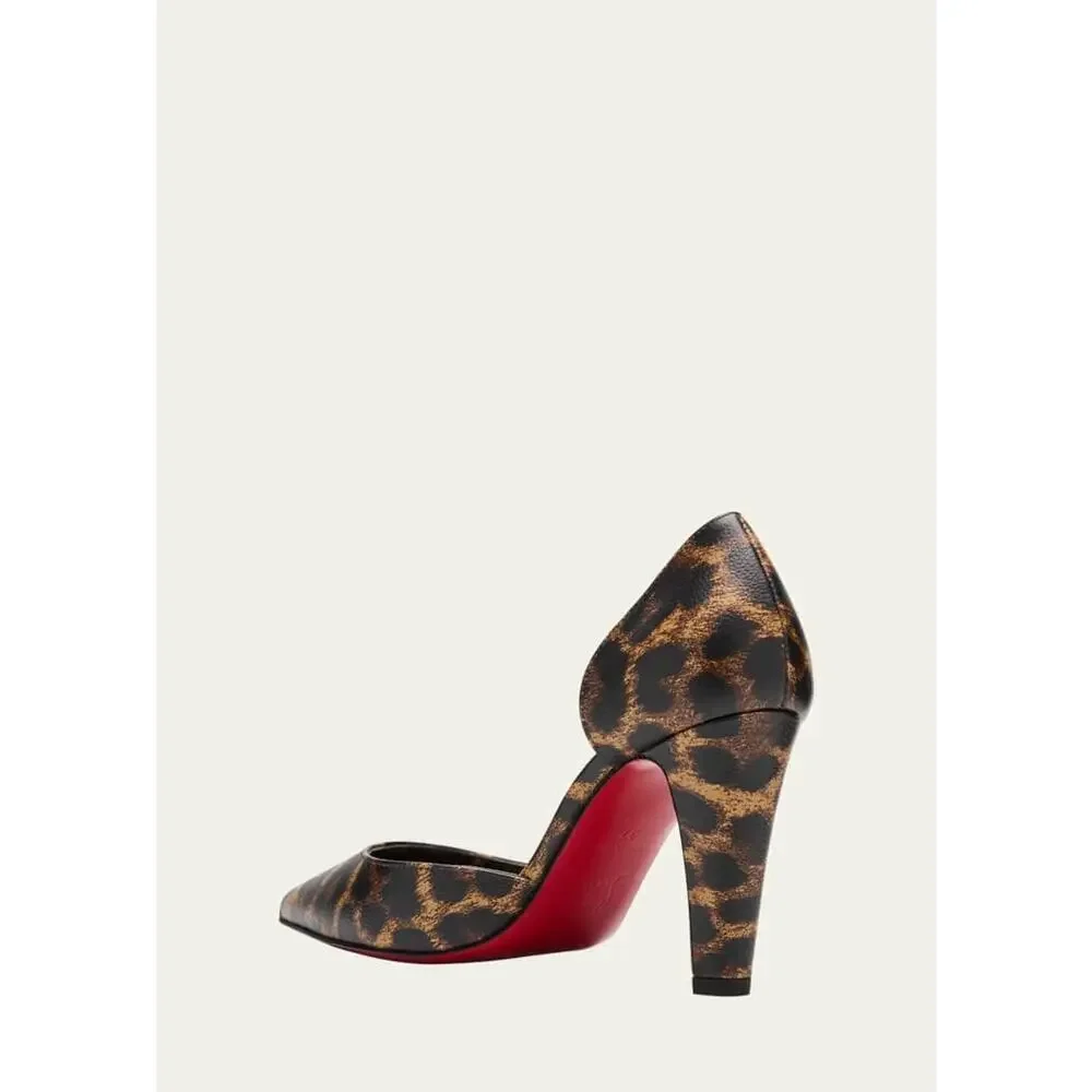 CHRISTIAN LOUBOUTIN Vibella Red-Sole Leopard-Print Leather Pumps 36 BNIB